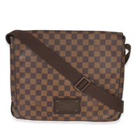 Louis Vuitton Damier Ebene Canvas Brooklyn MM Handbag fv