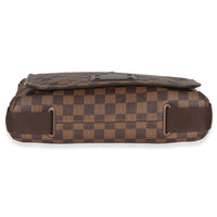 Louis Vuitton Damier Ebene Canvas Brooklyn MM Handbag stamp