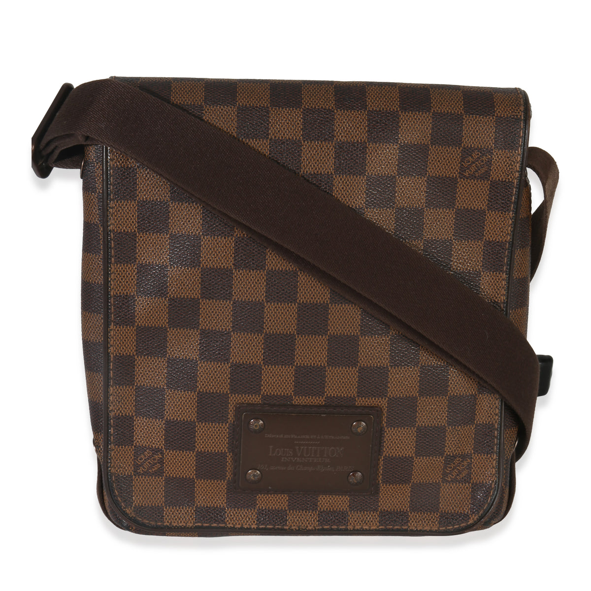 Louis Vuitton Damier Ebene Canvas Brooklyn PM Handbag fv