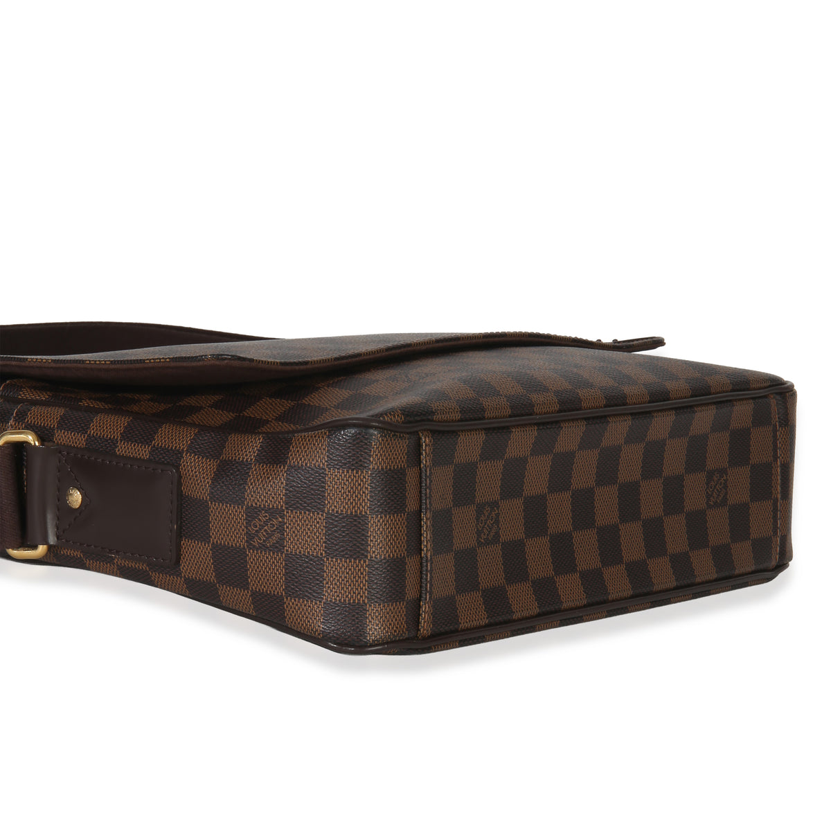 Louis Vuitton Damier Ebene Canvas Shelton Messenger MM Handbag clasp