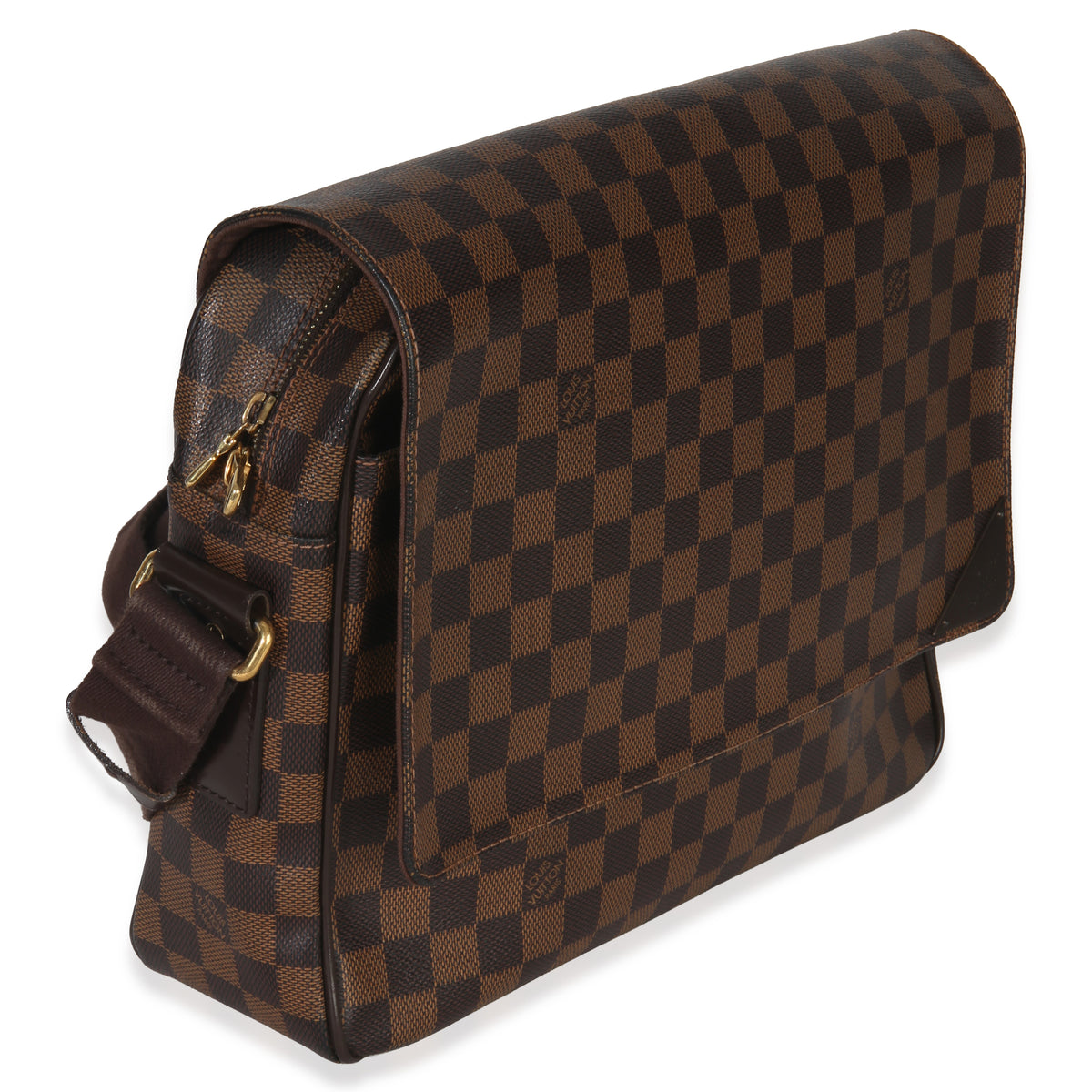 Louis Vuitton Damier Ebene Canvas Shelton Messenger MM Handbag pv