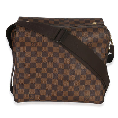 Louis Vuitton Damier Ebene Canvas Naviglio Messenger Bag Handbag fv