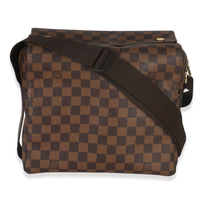 Louis Vuitton Damier Ebene Canvas Naviglio Messenger Bag Handbag fv