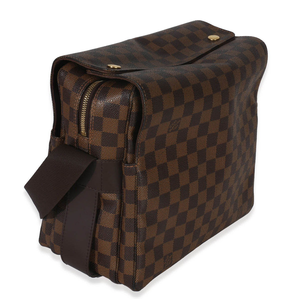 Louis Vuitton Damier Ebene Canvas Naviglio Messenger Bag Handbag pv
