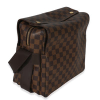 Louis Vuitton Damier Ebene Canvas Naviglio Messenger Bag Handbag pv