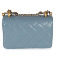 Chanel Blue Quilted Calfskin Mini Perfect Fit Flap Bag Handbag bv
