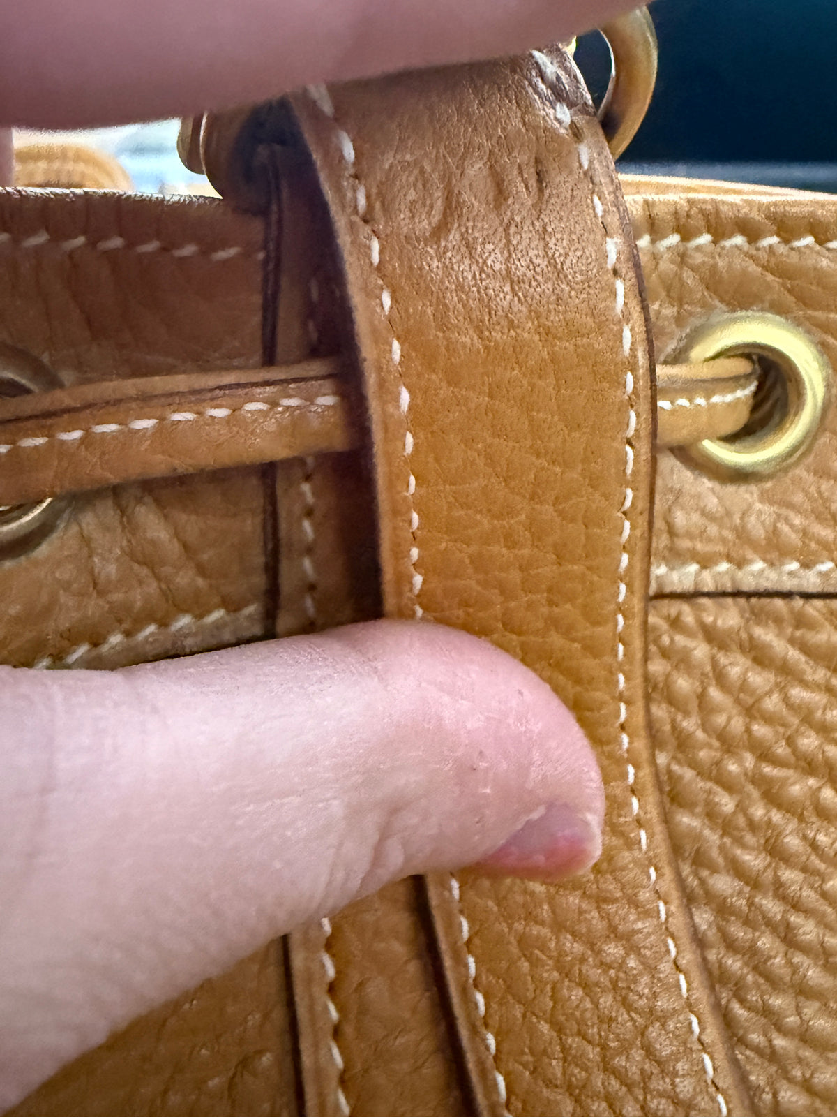 Hermès Sable Togo Market Bucket Tote Handbag ad4