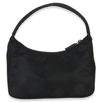 Prada Black Nylon Tessuto Mini Hobo Handbag bv