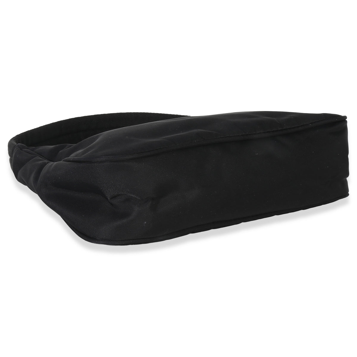 Prada Black Nylon Tessuto Mini Hobo Handbag clasp