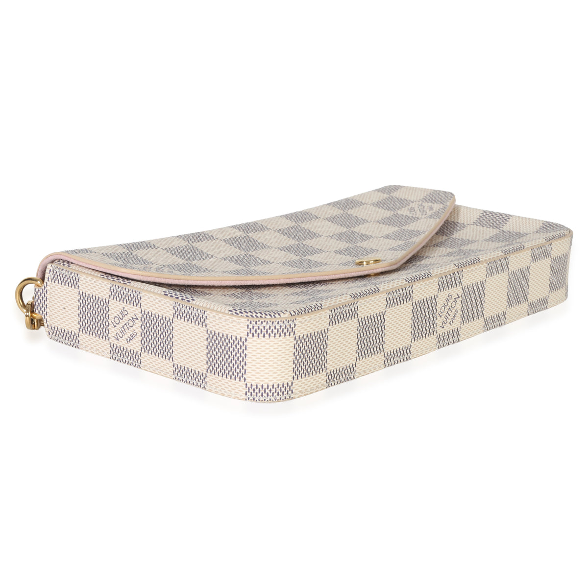 Louis Vuitton Damier Azur Canvas Felicie Pochette Handbag clasp