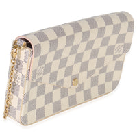 Louis Vuitton Damier Azur Canvas Felicie Pochette Handbag pv