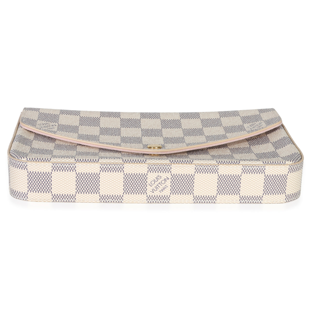 Louis Vuitton Damier Azur Canvas Felicie Pochette Handbag stamp