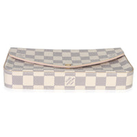 Louis Vuitton Damier Azur Canvas Felicie Pochette Handbag stamp