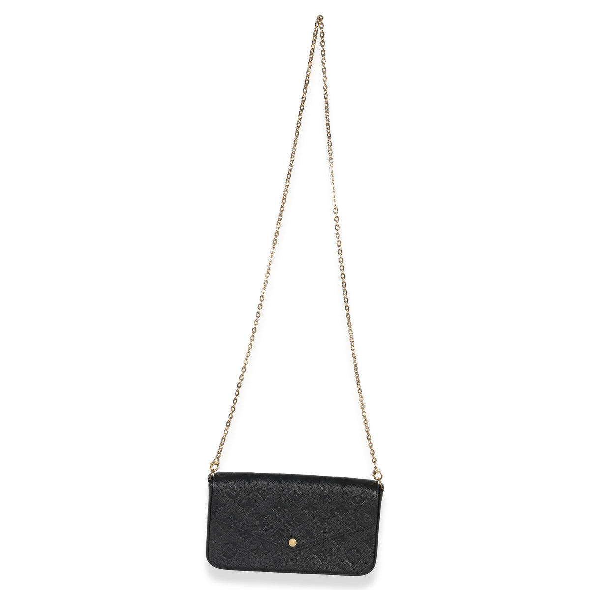 Louis Vuitton Black Monogram Empreinte Felicie Pochette Handbag av