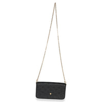 Louis Vuitton Black Monogram Empreinte Felicie Pochette Handbag av