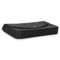 Louis Vuitton Black Monogram Empreinte Felicie Pochette Handbag clasp