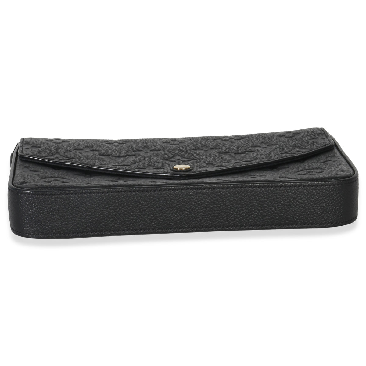 Louis Vuitton Black Monogram Empreinte Felicie Pochette Handbag stamp