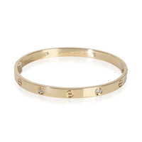 Cartier Yellow Gold Diamond Love Single Screw Closure Bracelet fv