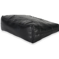 Chanel Black Quilted Square Lambskin LAX Pochette Handbag av