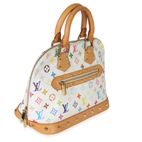Louis Vuitton x Murakami White Multicolor Monogram Canvas Alma Handbag bv
