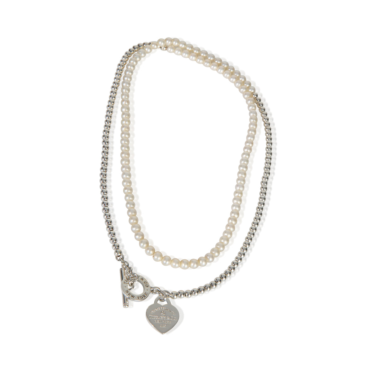 Tiffany & Co. Sterling Silver Diamond Return To Tiffany Wrap Necklace pv