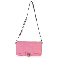 Chanel Pink Easy Tweed Jumbo Reissue Messenger Flap Handbag av