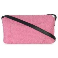 Chanel Pink Easy Tweed Jumbo Reissue Messenger Flap Handbag bv