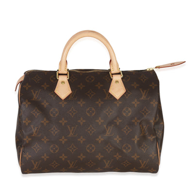 Louis Vuitton Monogram Canvas Speedy 30 Handbag fv