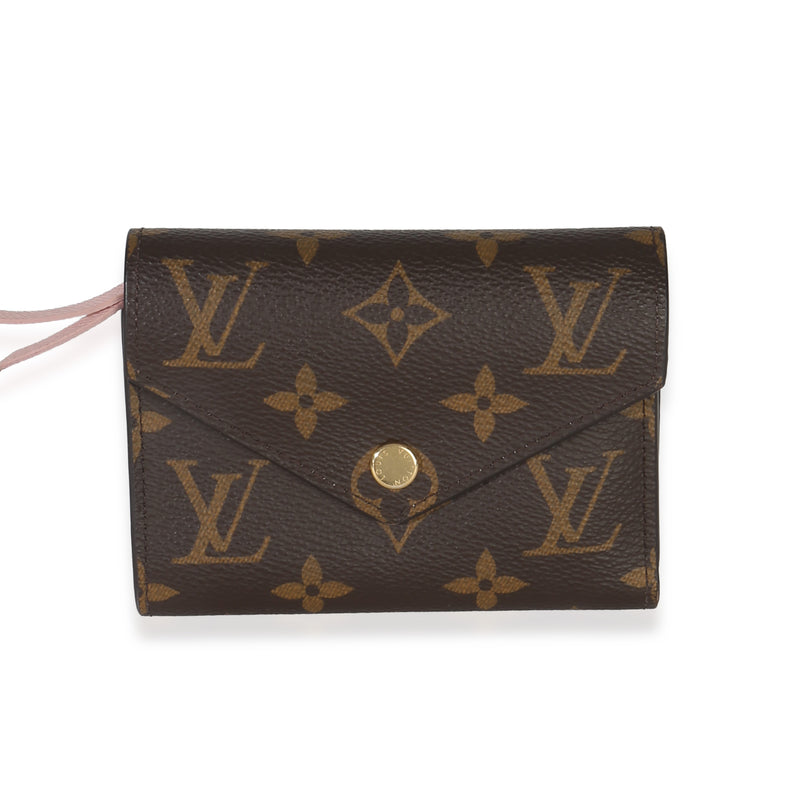 Louis Vuitton Monogram Canvas Rose Ballerine Victorine Wallet Handbag id