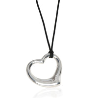 Tiffany & Co. Sterling Silver  Elsa Peretti Open Heart Pendant fv