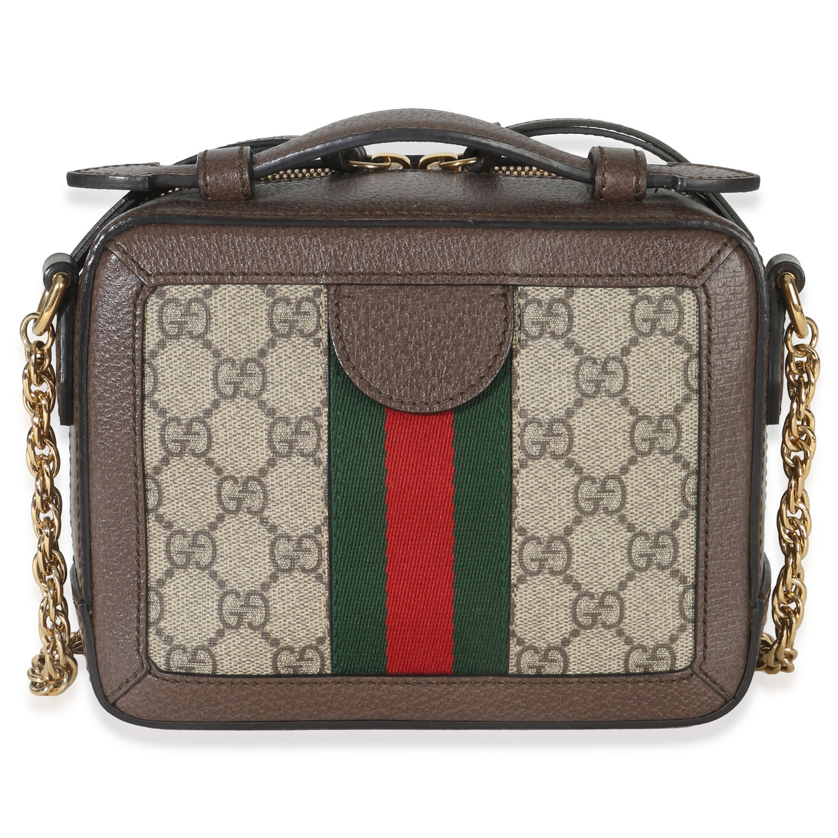 Gucci Beige Ebony Ophidia GG Mini Supreme Shoulder Bag Handbag bv