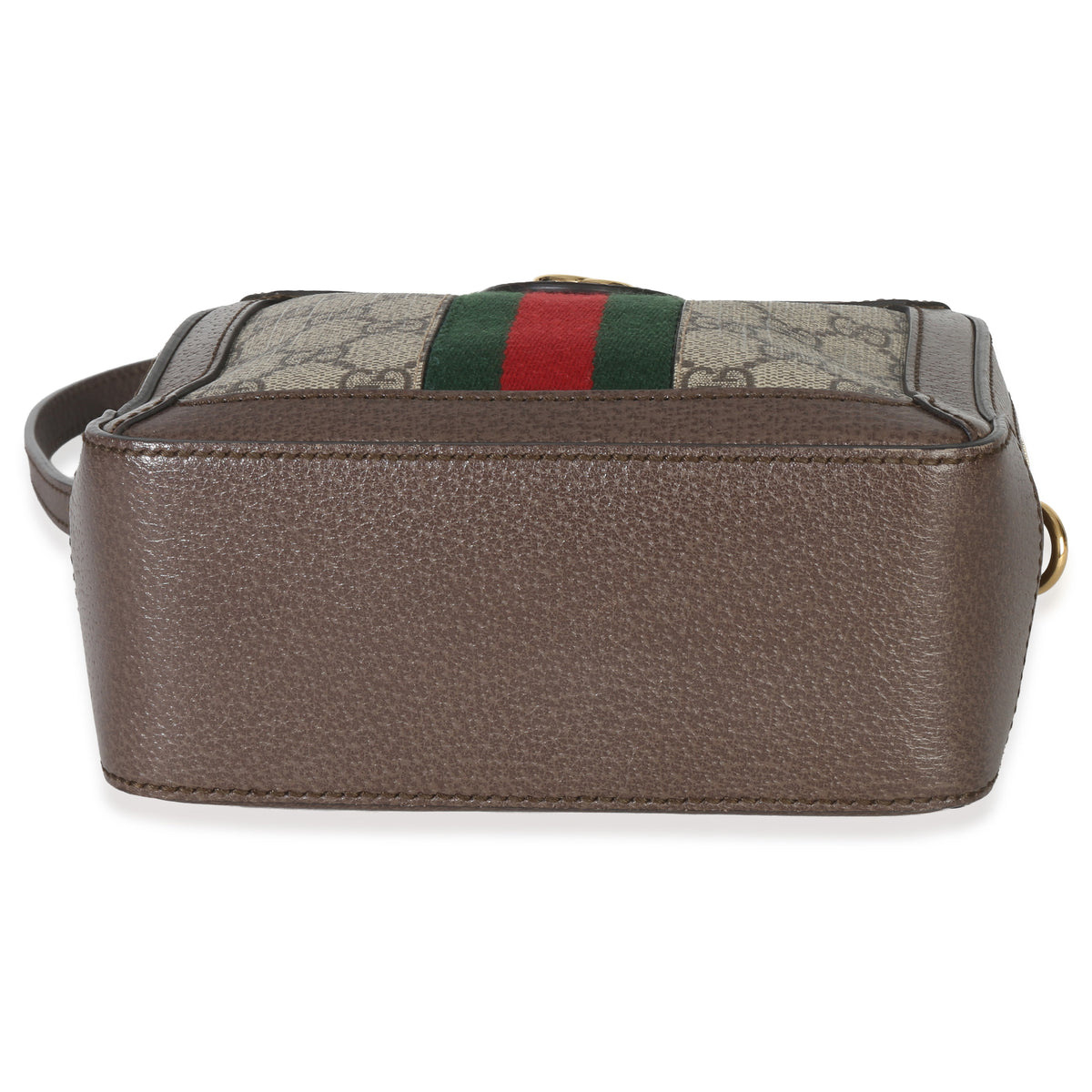 Gucci Beige Ebony Ophidia GG Mini Supreme Shoulder Bag Handbag stamp