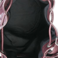 Saint Laurent Bordeaux Smooth Calfskin Medium Rider Bucket Bag Handbag ad1