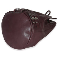 Saint Laurent Bordeaux Smooth Calfskin Medium Rider Bucket Bag Handbag box