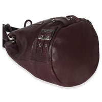 Saint Laurent Bordeaux Smooth Calfskin Medium Rider Bucket Bag Handbag clasp