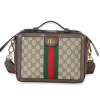 Gucci GG Supreme Small Ophidia Web Top Handle Handbag fv
