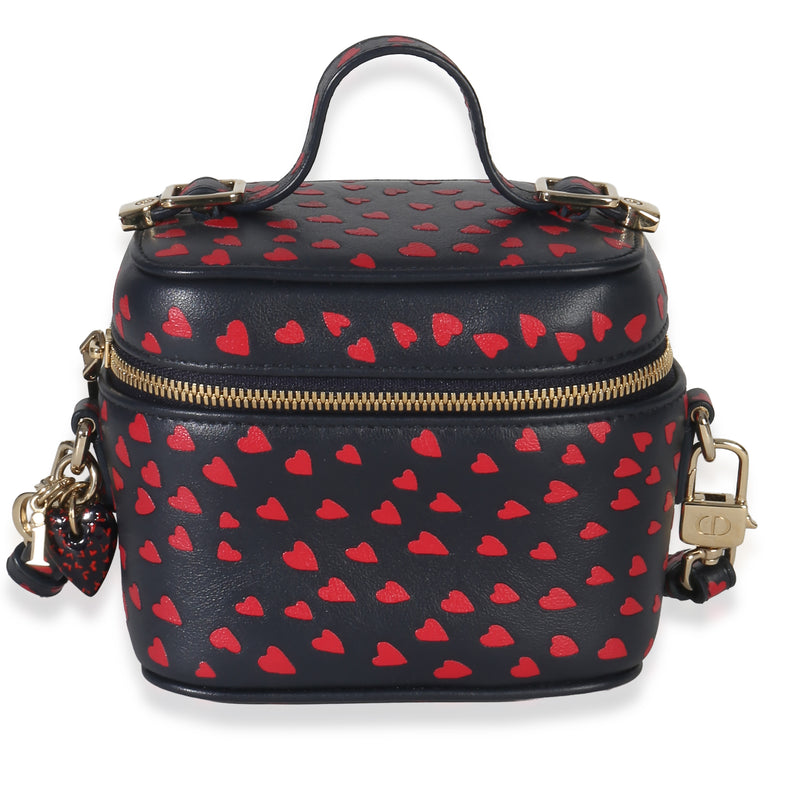 Christian Dior Blue Red Dioramour DiorTravel Micro Vanity Case Handbag fv