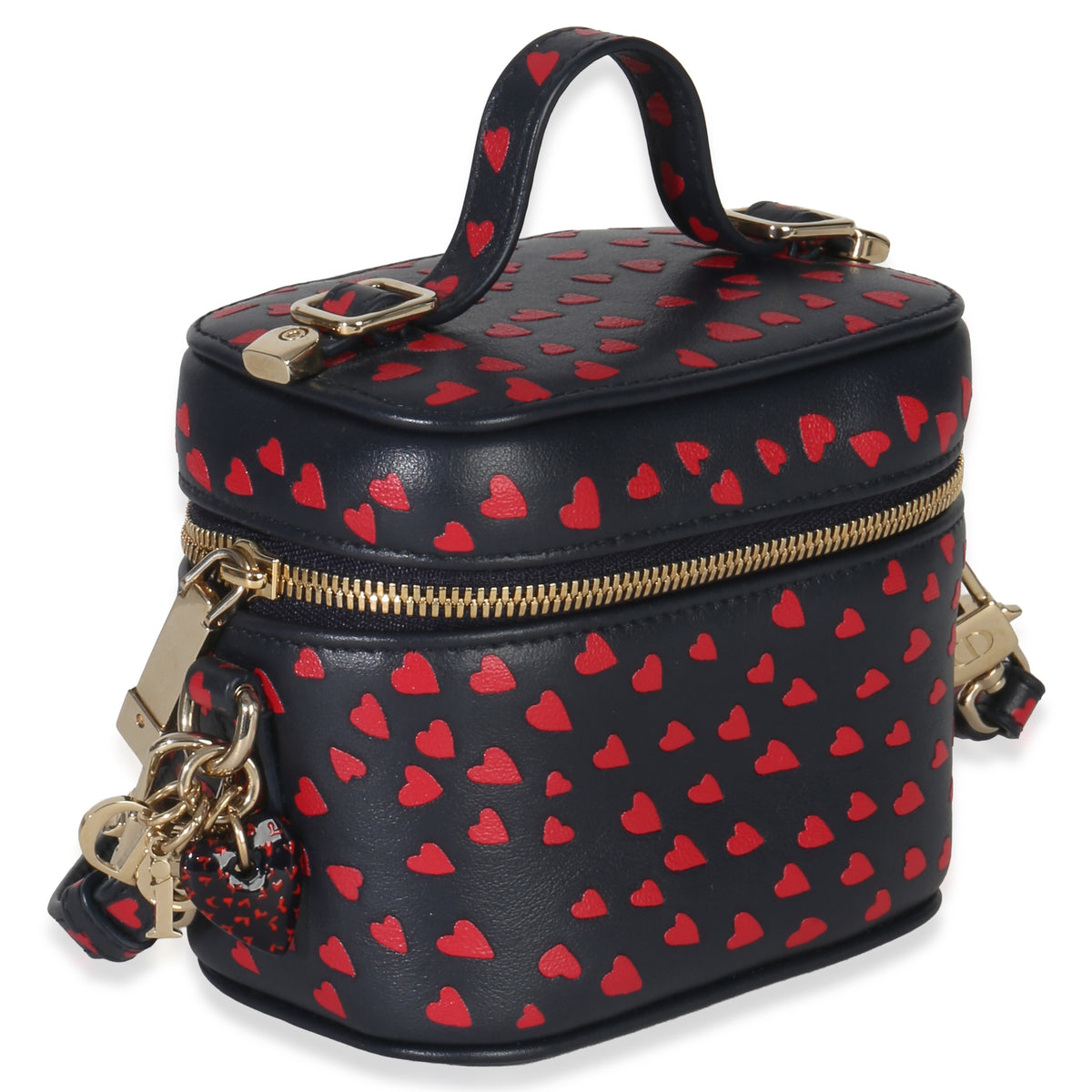 Christian Dior Blue Red Dioramour DiorTravel Micro Vanity Case Handbag pv