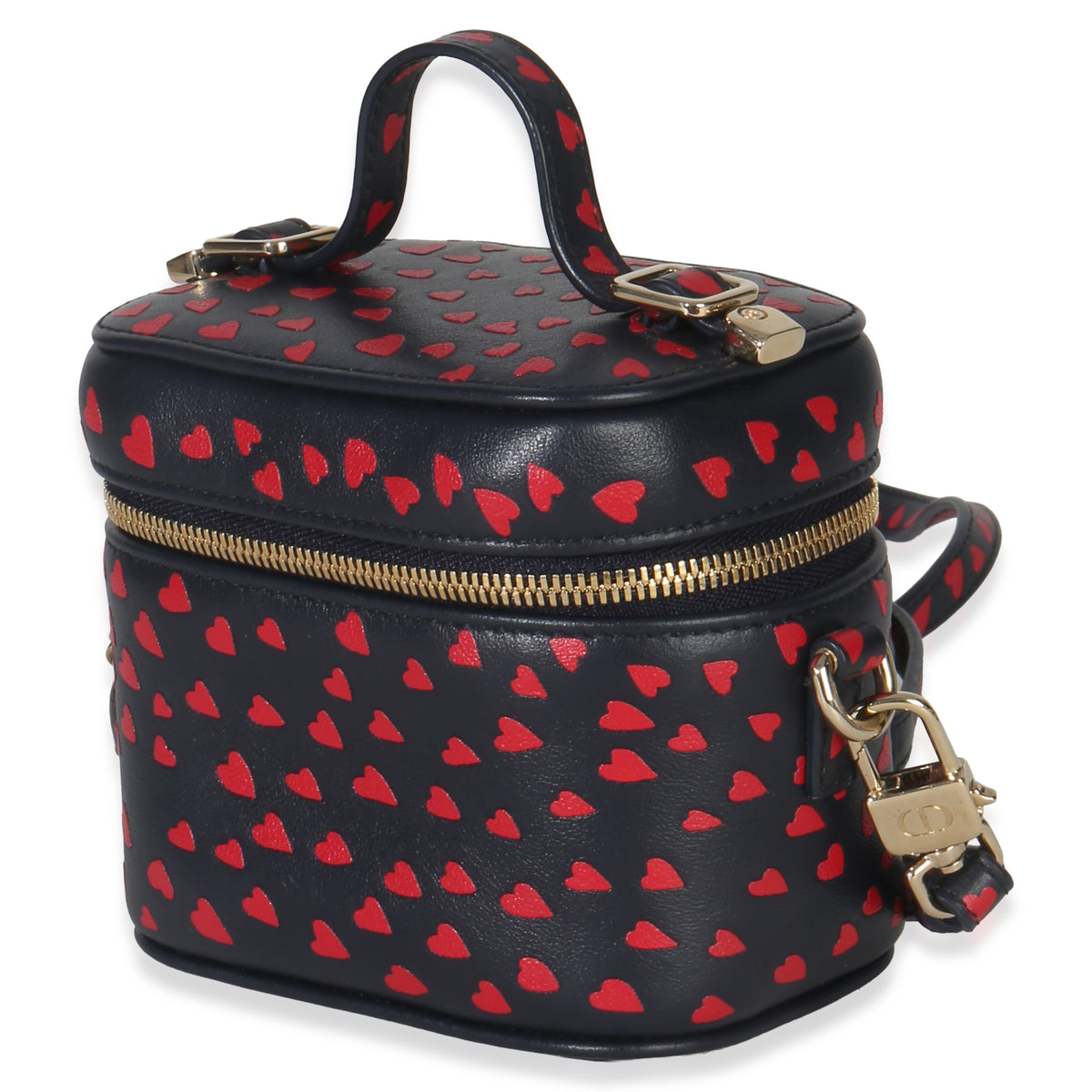 Christian Dior Blue Red Dioramour DiorTravel Micro Vanity Case Handbag sv