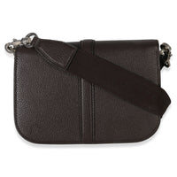 Gucci Beige Ebony GG Monogram Canvas Mini Buckle Crossbody Bag Handbag bv