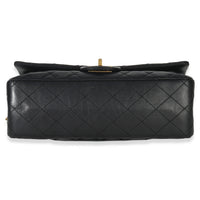 Chanel Black Quilted Aged Calfskin 2.55 Reissue 225 Flap Bag Handbag stamp