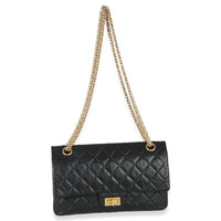Chanel Black Quilted Aged Calfskin 2.55 Reissue 225 Flap Bag Handbag av