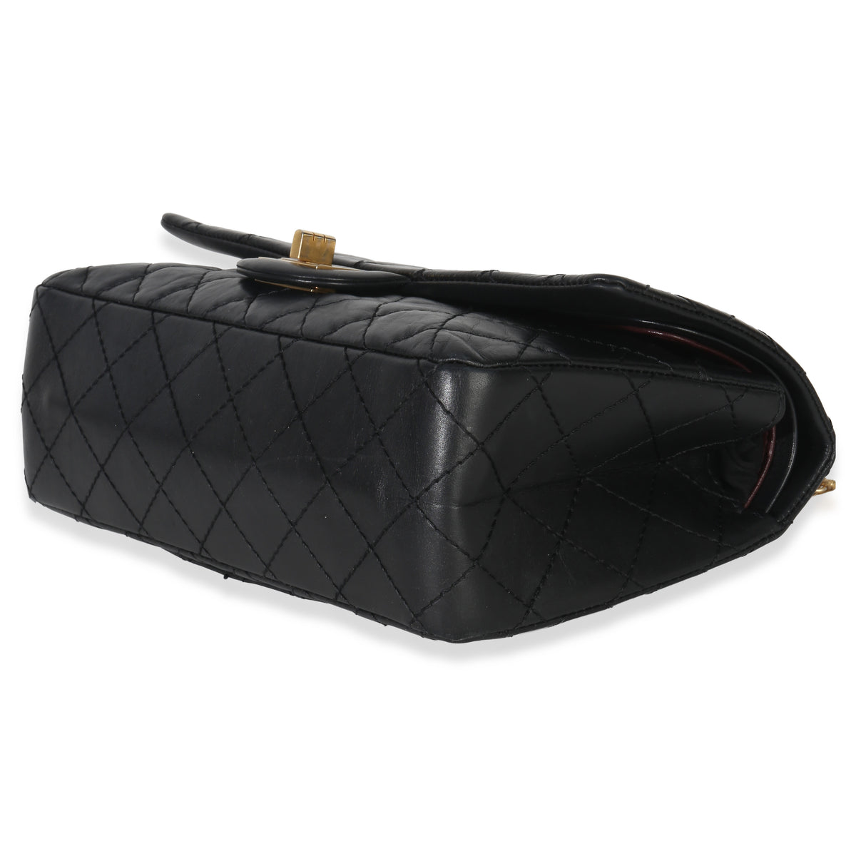 Chanel Black Quilted Aged Calfskin 2.55 Reissue 225 Flap Bag Handbag box