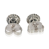 David Yurman Sterling Silver Diamond Chatelaine Earrings bv