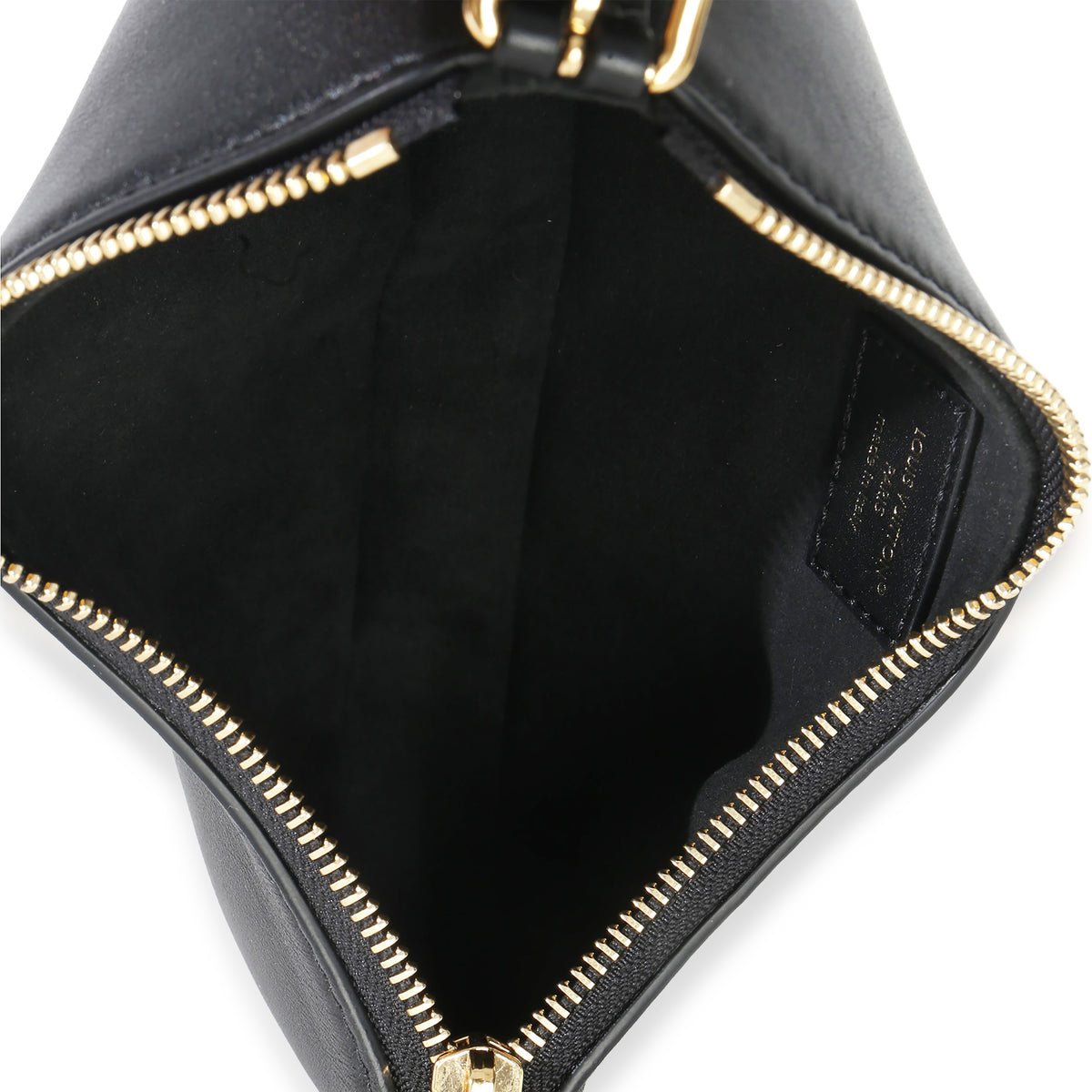 Louis Vuitton Black Calfskin Pochette LV Bloom Handbag av