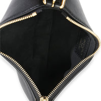 Louis Vuitton Black Calfskin Pochette LV Bloom Handbag av