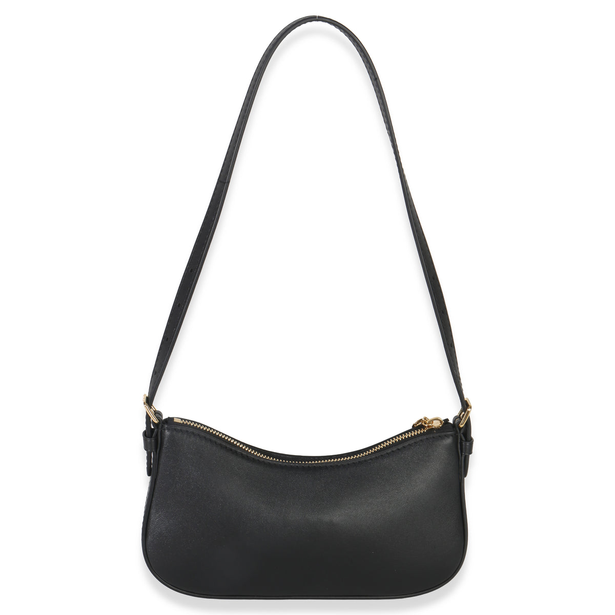 Louis Vuitton Black Calfskin Pochette LV Bloom Handbag bv
