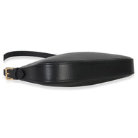 Louis Vuitton Black Calfskin Pochette LV Bloom Handbag clasp