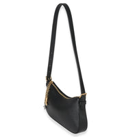 Louis Vuitton Black Calfskin Pochette LV Bloom Handbag sv