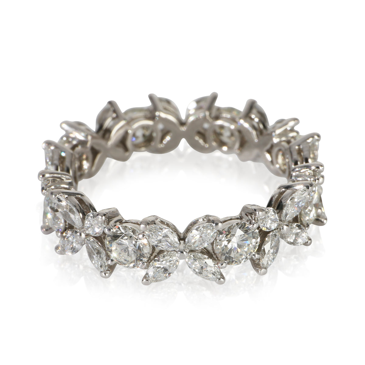 Tiffany & Co. Platinum Diamond Victoria Ring sv